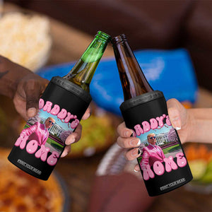 Funny Trump Supporter 4 in 1 Can Cooler Tumbler Daddy's Coming Home Pink Trump TS09 Print Your Wear