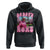 Funny Trump Supporter Hoodie Daddy's Coming Home 2024 Pink Trump TS09 Black Print Your Wear