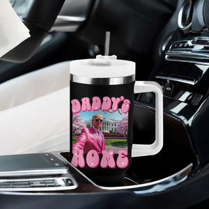 Funny Trump Supporter Tumbler With Handle Daddy's Coming Home Pink Trump TS09 Print Your Wear