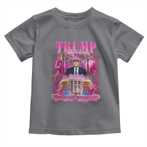 Funny Pink Trump Baby Shirt Daddy's Coming Home 2024 Trump Era TS09 Charcoal Print Your Wear