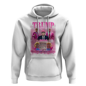 Funny Trump Supporter Hoodie Daddy's Coming Home 2024 Pink Trump TS09 White Print Your Wear