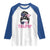 Funny Trump Supporter Raglan Shirt Trump Girl Messy Bun Election American Flag TS09 White Royal Print Your Wear