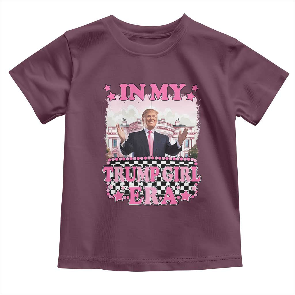 Funny Pink Trump Baby Shirt In My Trump Girl Era TS09 Maroon Print Your Wear