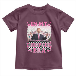 Funny Pink Trump Baby Shirt In My Trump Girl Era TS09 Maroon Print Your Wear