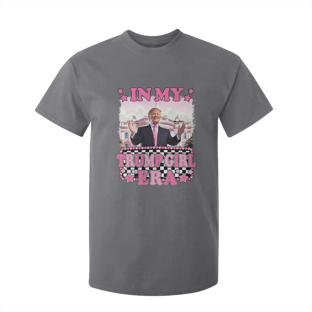 Funny Pink Trump T Shirt For Kid In My Trump Girl Era TS09 Charcoal Print Your Wear
