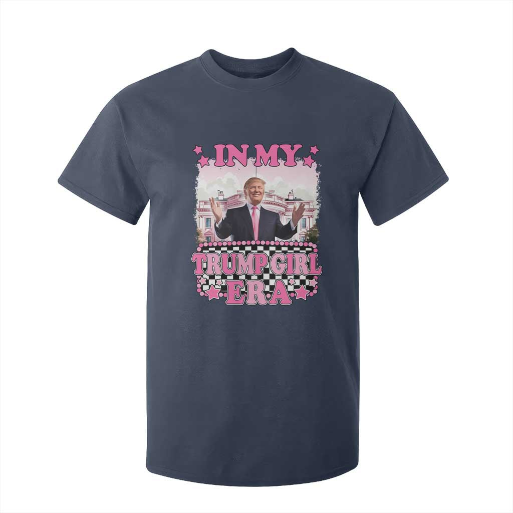 Funny Pink Trump T Shirt For Kid In My Trump Girl Era TS09 Navy Print Your Wear