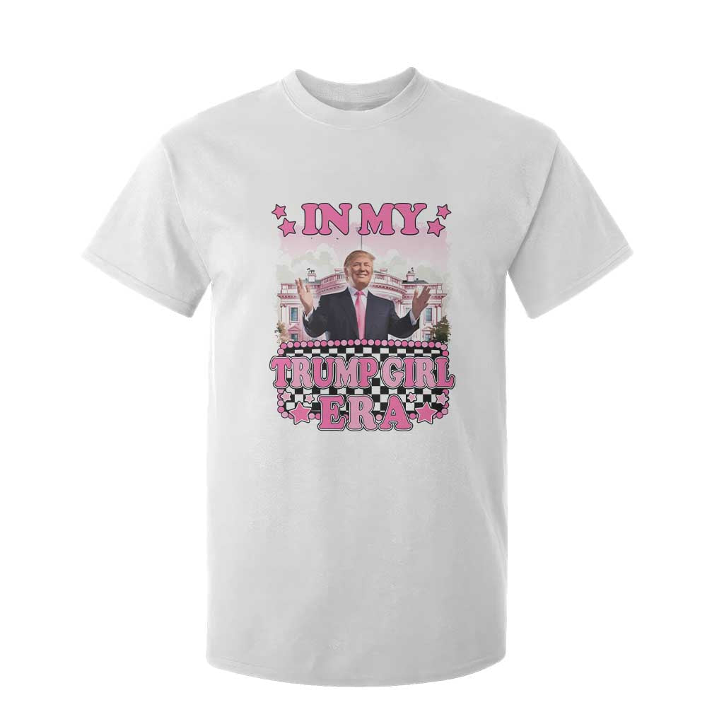 Funny Pink Trump T Shirt For Kid In My Trump Girl Era TS09 White Print Your Wear