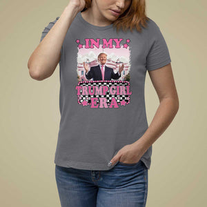 Funny Pink Trump T Shirt For Women In My Trump Girl Era TS09 Charcoal Print Your Wear