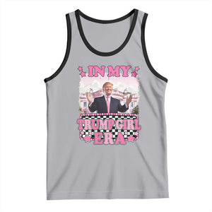 Funny Pink Trump Tank Top In My Trump Girl Era TS09 Athletic Heather Black Print Your Wear