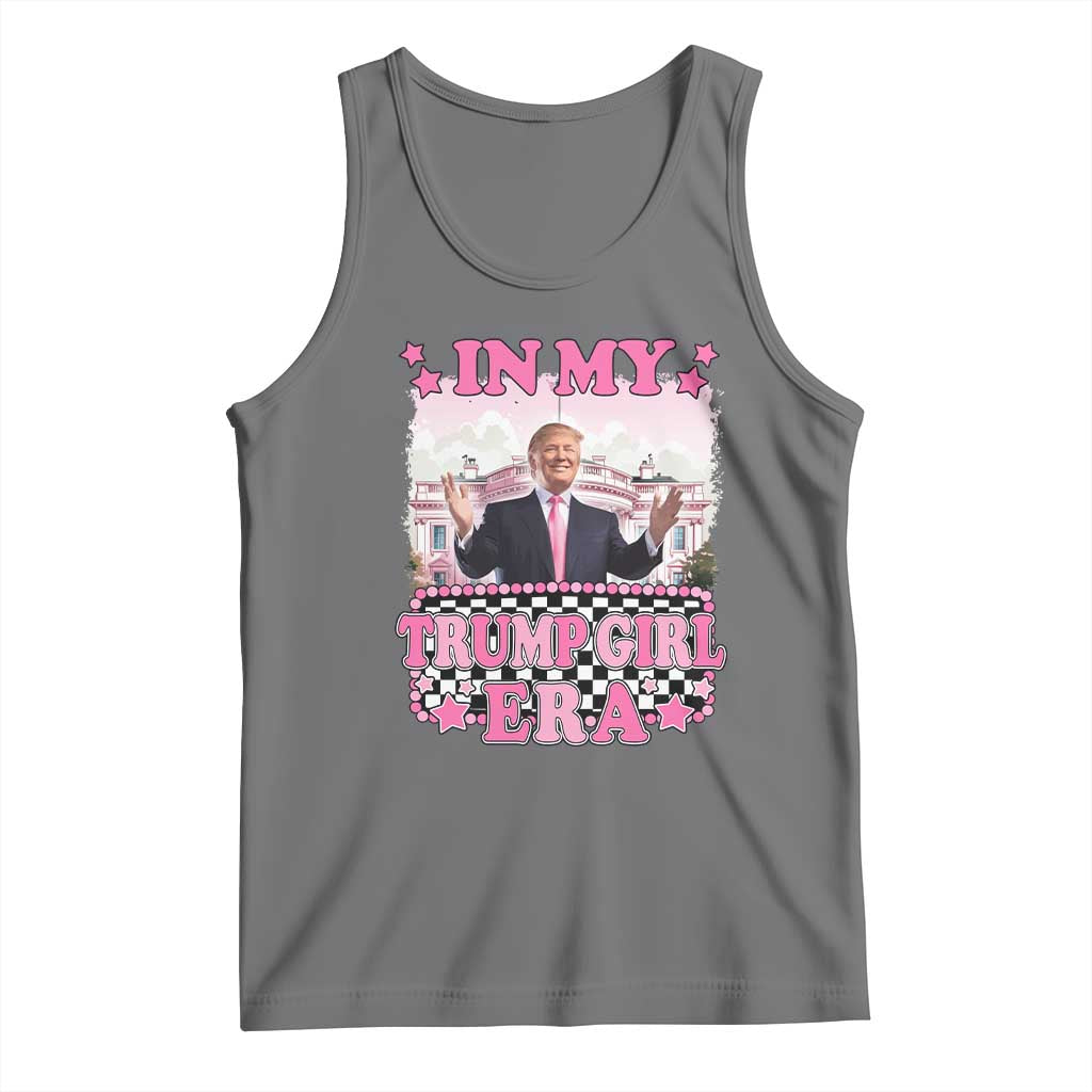 Funny Pink Trump Tank Top In My Trump Girl Era TS09 Black Heather Print Your Wear