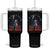 Trump Raised Fist Tumbler With Handle If You Come At The King You Best Not Miss TS09 One Size: 40 oz Black Print Your Wear