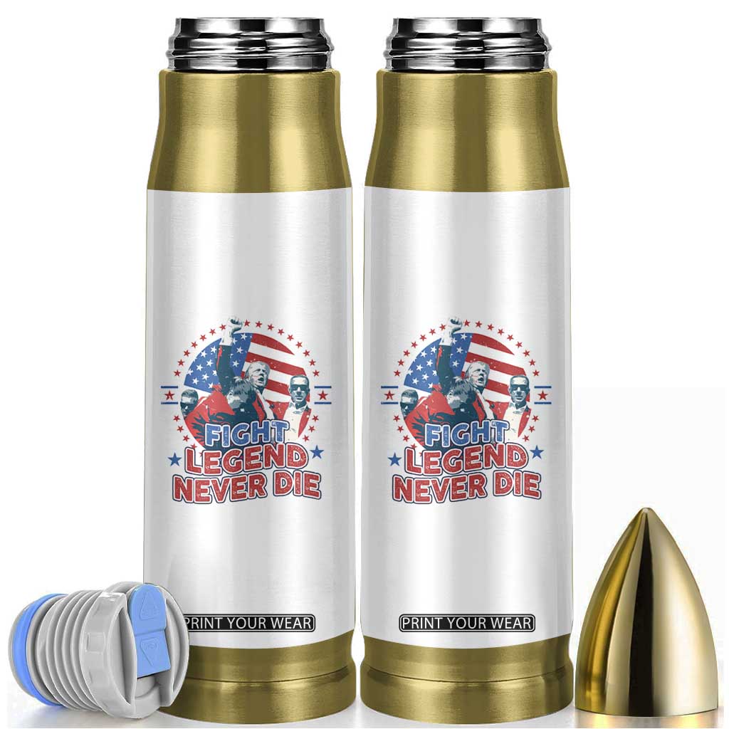 Trump Raised Fist Bullet Tumbler Fight Legend Never Die TS09 White Print Your Wear
