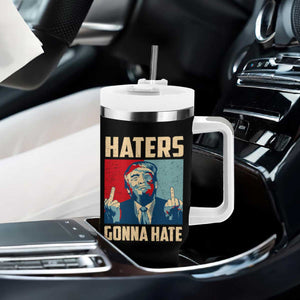 Funny Trump Tumbler With Handle Haters Gonna Hate Middle Finger TS09 Print Your Wear