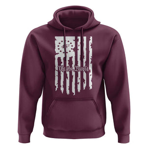 Trump Supporter Hoodie 45 Squared Betsy Ross Flag We The People 2024 Election TS09 Maroon Print Your Wear