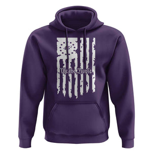 Trump Supporter Hoodie 45 Squared Betsy Ross Flag We The People 2024 Election TS09 Purple Print Your Wear