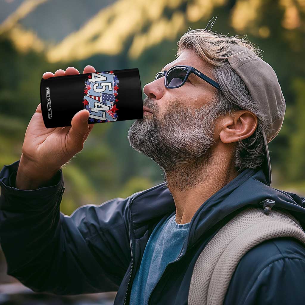 Trump Supporter 4 in 1 Can Cooler Tumbler 45 47 President Election TS09 Print Your Wear