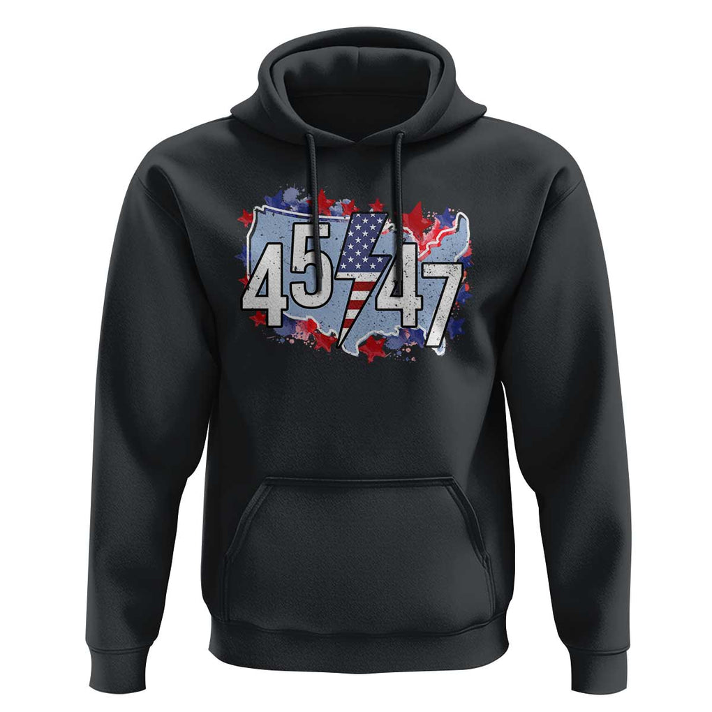 Trump Supporter Hoodie 45 47 President Election TS09 Black Print Your Wear