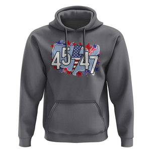 Trump Supporter Hoodie 45 47 President Election TS09 Charcoal Print Your Wear