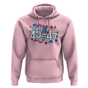Trump Supporter Hoodie 45 47 President Election TS09 Light Pink Print Your Wear