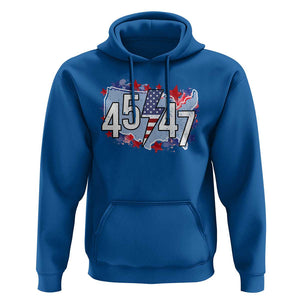 Trump Supporter Hoodie 45 47 President Election TS09 Royal Blue Print Your Wear