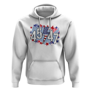 Trump Supporter Hoodie 45 47 President Election TS09 White Print Your Wear