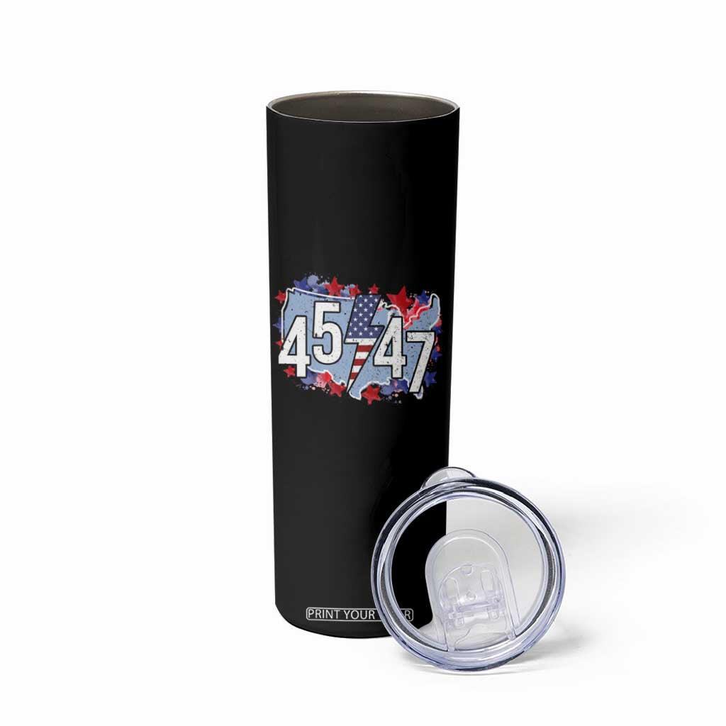 Trump Supporter Skinny Tumbler 45 47 President Election TS09 Print Your Wear