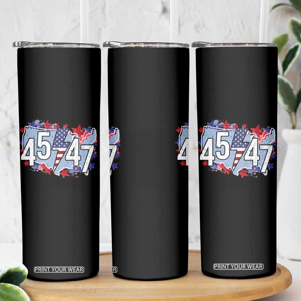 Trump Supporter Skinny Tumbler 45 47 President Election TS09 Print Your Wear