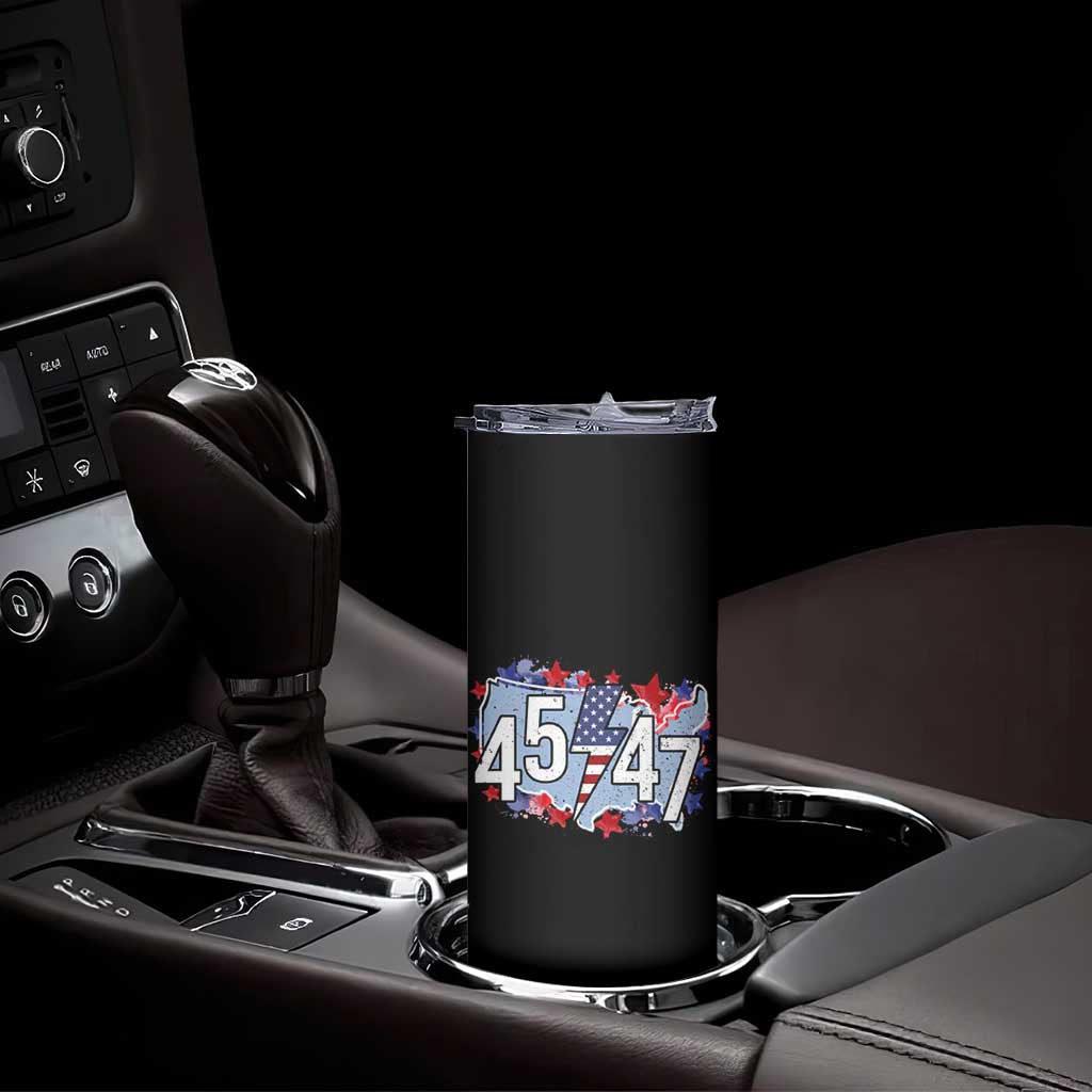 Trump Supporter Skinny Tumbler 45 47 President Election TS09 Print Your Wear