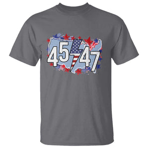 Trump Supporter T Shirt 45 47 President Election TS09 Charcoal Print Your Wear