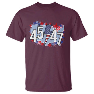 Trump Supporter T Shirt 45 47 President Election TS09 Maroon Print Your Wear