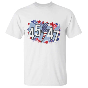 Trump Supporter T Shirt 45 47 President Election TS09 White Print Your Wear