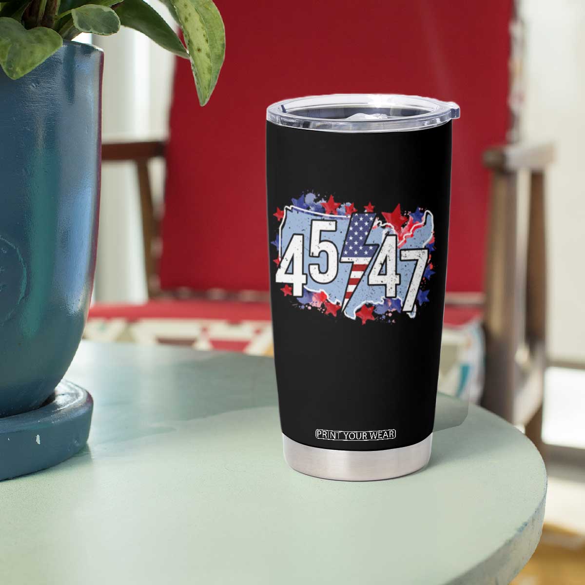 Trump Supporter Tumbler Cup 45 47 President Election TS09 Print Your Wear