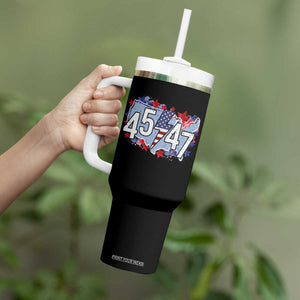 Trump Supporter Tumbler With Handle 45 47 President Election TS09 Print Your Wear
