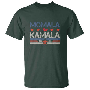 Harris 2024 T Shirt Momala Is Voting For Kamala TS09 Dark Forest Green Print Your Wear