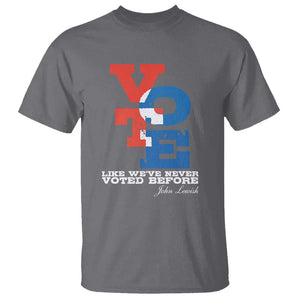 Voting 2024 T Shirt Like We've Never Voted Before TS09 Charcoal Print Your Wear