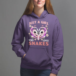 Just A Girl Who Loves Snakes Hoodie TS09 Purple Printyourwear