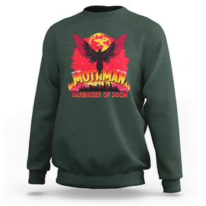 Mothman Harbinger of Doom! City Night Cryptid Creature Sweatshirt TS09 Dark Forest Green Printyourwear