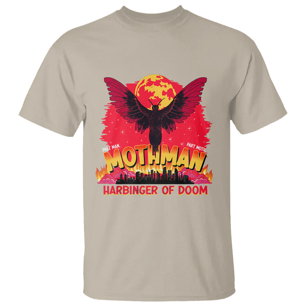 Mothman Harbinger of Doom! City Night Cryptid Creature T Shirt TS09 Sand Printyourwear
