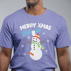 Merry Xmas Bitches Naughty Dirty Carrot Snowman Ugly Christmas T Shirt TS09 Printyourwear