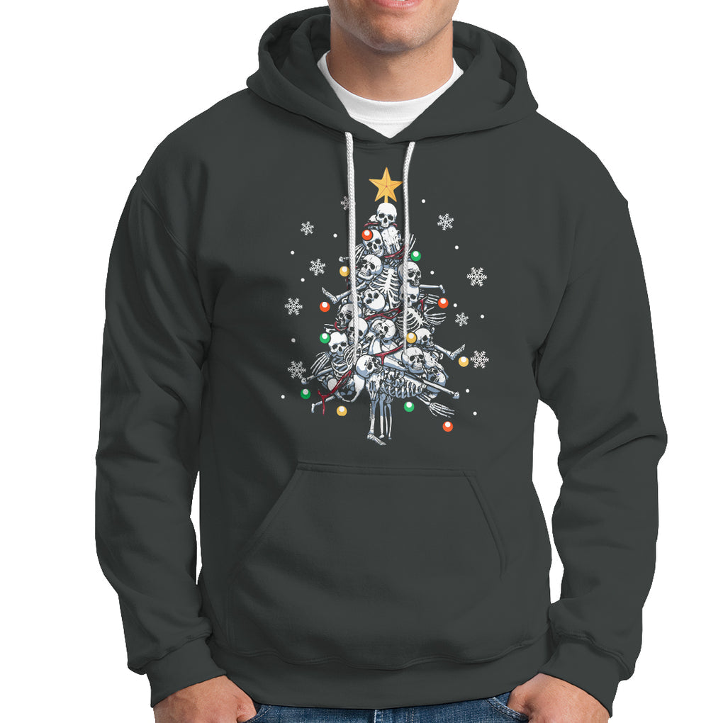 Skull Christmas Tree Cool Christmas Skeleton Hoodie TS09 Printyourwear