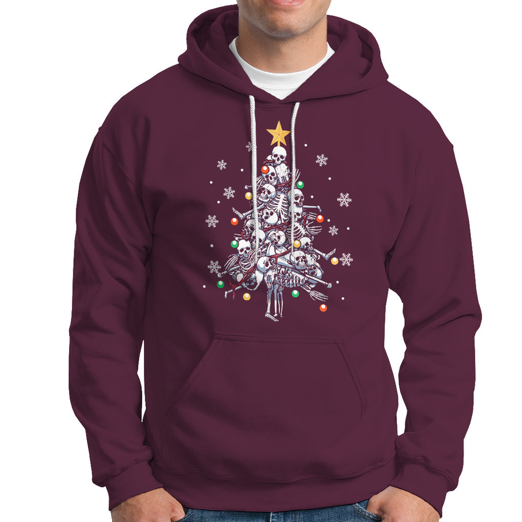 Skull Christmas Tree Cool Christmas Skeleton Hoodie TS09 Printyourwear