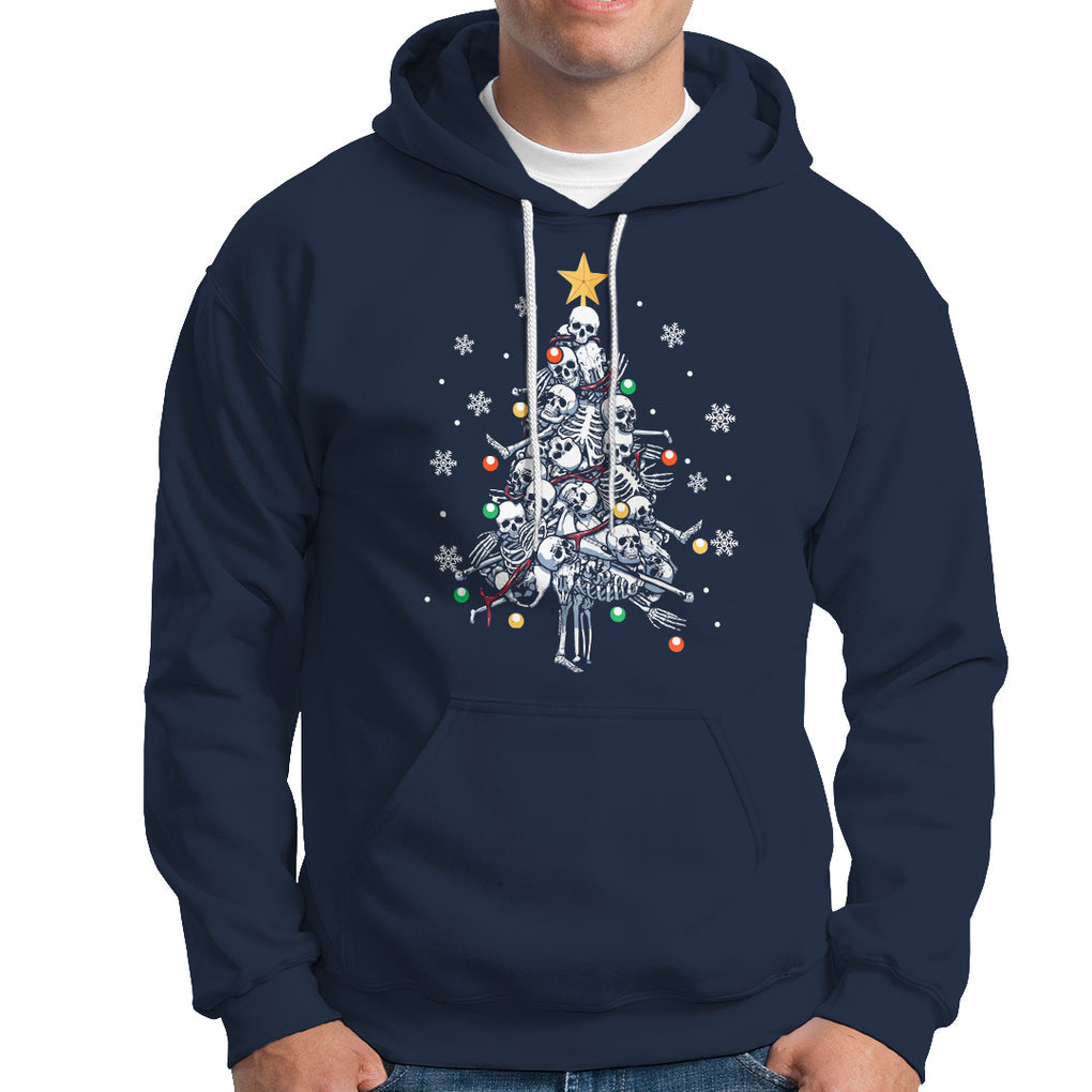 Skull Christmas Tree Cool Christmas Skeleton Hoodie TS09 Printyourwear
