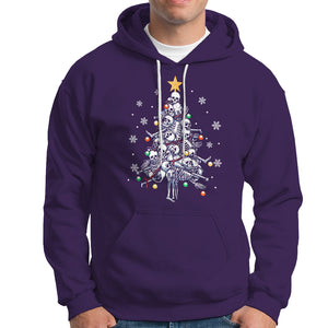 Skull Christmas Tree Cool Christmas Skeleton Hoodie TS09 Printyourwear