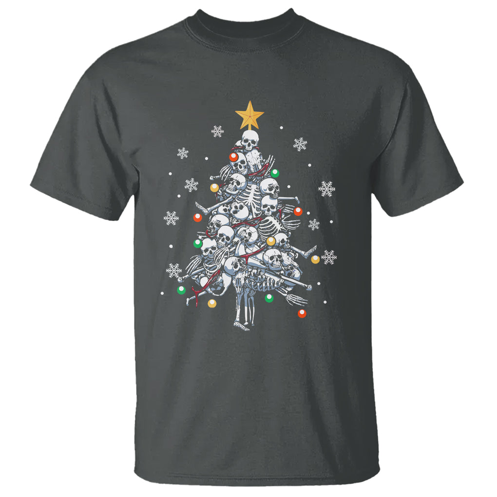 Skull Christmas Tree Cool Christmas Skeleton T Shirt TS09 Printyourwear