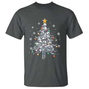 Skull Christmas Tree Cool Christmas Skeleton T Shirt TS09 Printyourwear