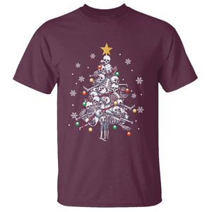 Skull Christmas Tree Cool Christmas Skeleton T Shirt TS09 Printyourwear