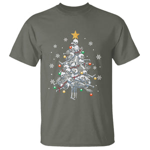 Skull Christmas Tree Cool Christmas Skeleton T Shirt TS09 Printyourwear