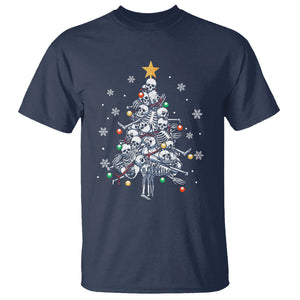 Skull Christmas Tree Cool Christmas Skeleton T Shirt TS09 Printyourwear