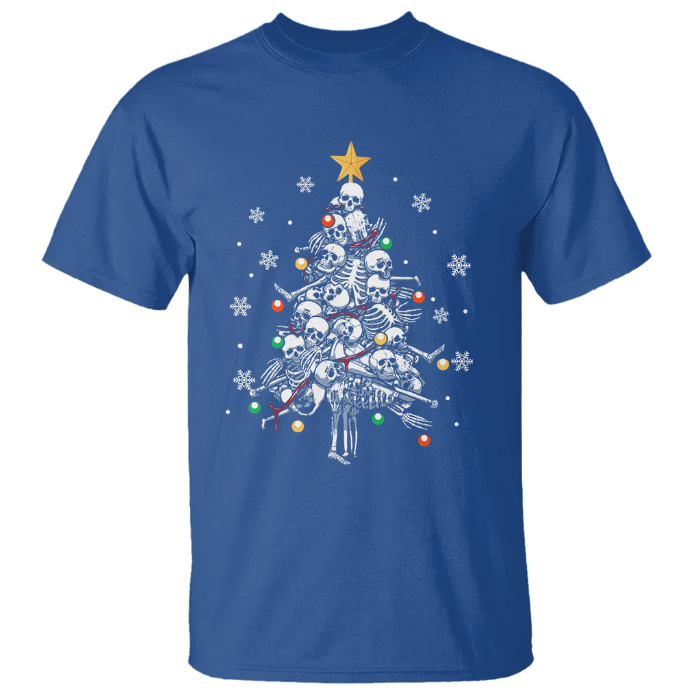 Skull Christmas Tree Cool Christmas Skeleton T Shirt TS09 Printyourwear