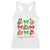 Funny Capybara Christmas Racerback Tank Top Cute Capy Coquette Bow TS09 White Print Your Wear